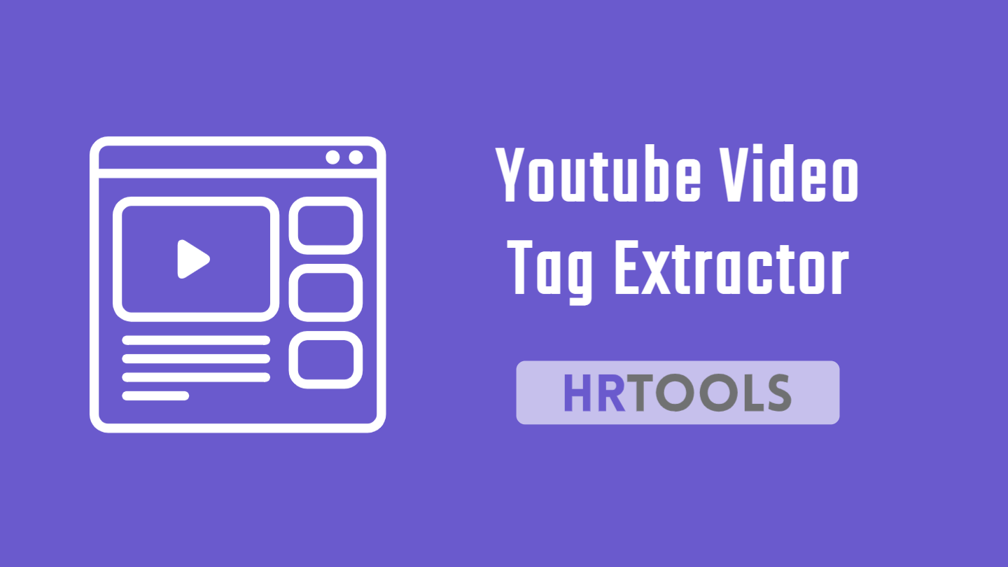 Youtube Video Tag Extractor